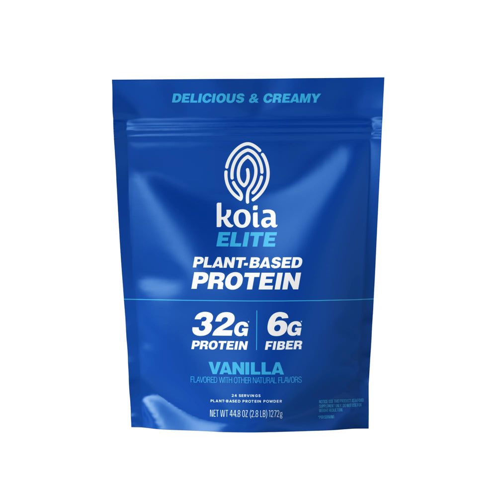 Koia Proteína Vegetal Elite en polvo de vainilla para comenzar el día con energía