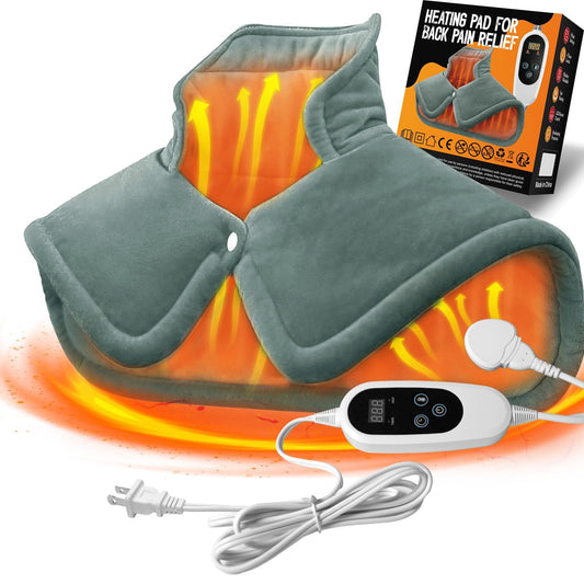 Kokopro heating pad for neck and shoulders large coverage delivers targeted warmth.