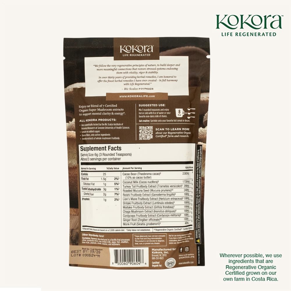 Kokora 7 Mushroom Mocha iced latte idea for cold drinks.