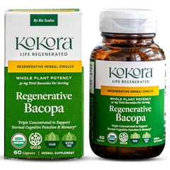 Kokora Regenerative Bacopa bottle for daily cognitive support.
