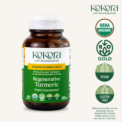 Organic black pepper included to boost absorption with Kokora turmeric