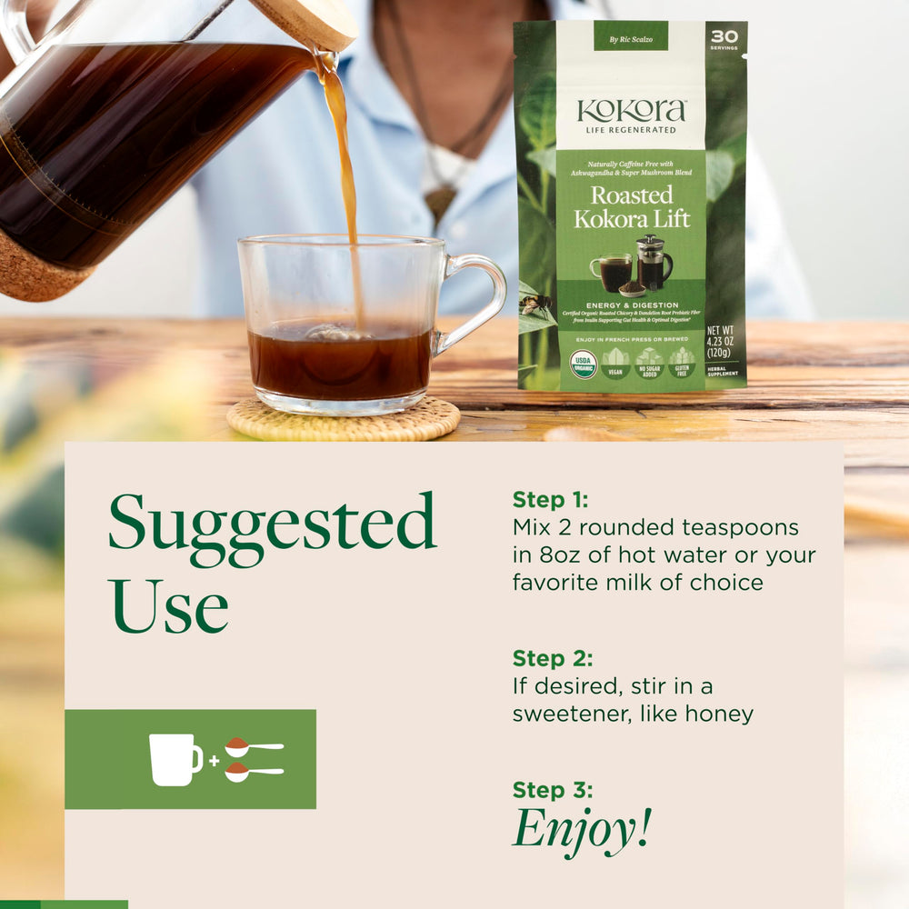 120g jar and spoon highlight value and sustainable packaging.
