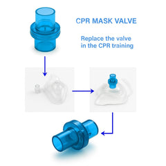 KoKoWill CPR training valves designed for use with training masks.