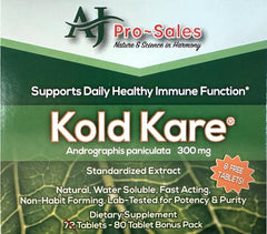 Kold Kare Daily Immune bottle with label highlighting trusted immune support.