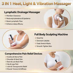 KolerFlo deep vibration feature targets legs, arms, and belly for smoothing feel.