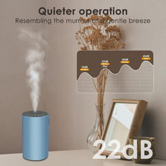 KONCHILE waterless diffuser blue with oil bottle compatibility, quick swaps