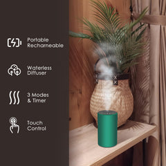 KONCHILE Waterless Diffuser detachable nozzle enables quick scent swaps.