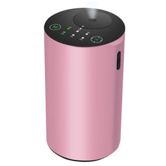 KONCHILE waterless diffuser pink with seven LED colors for ambient aromatherapy at home.