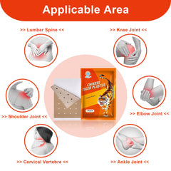 KONGDY patch on knee – targeted warmth for joints.