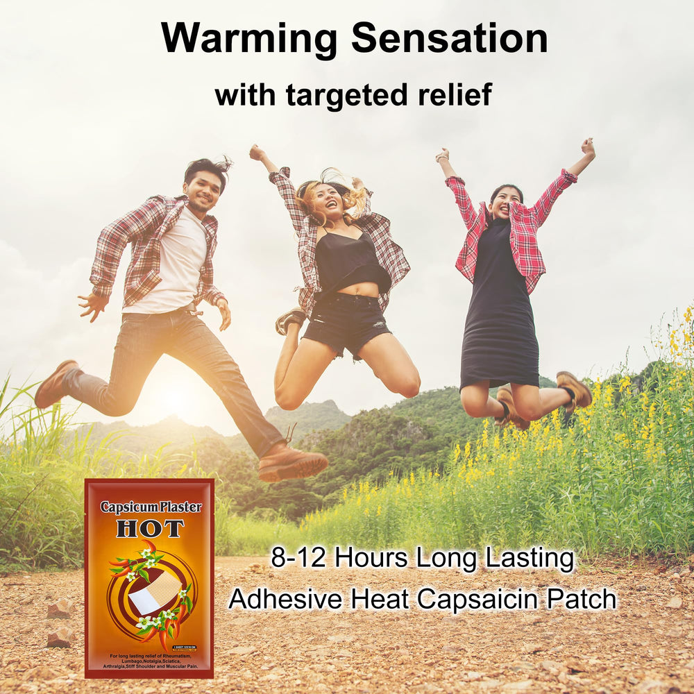 KONGDY capsaicin patch designed for adults 16 plus with simple usage steps.