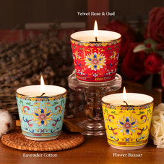 KONNI Lotus Ceramic Vessel close-up showing reusable keepsake jar