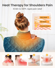 Koonie control panel with 5 heat settings enables personalized warmth.