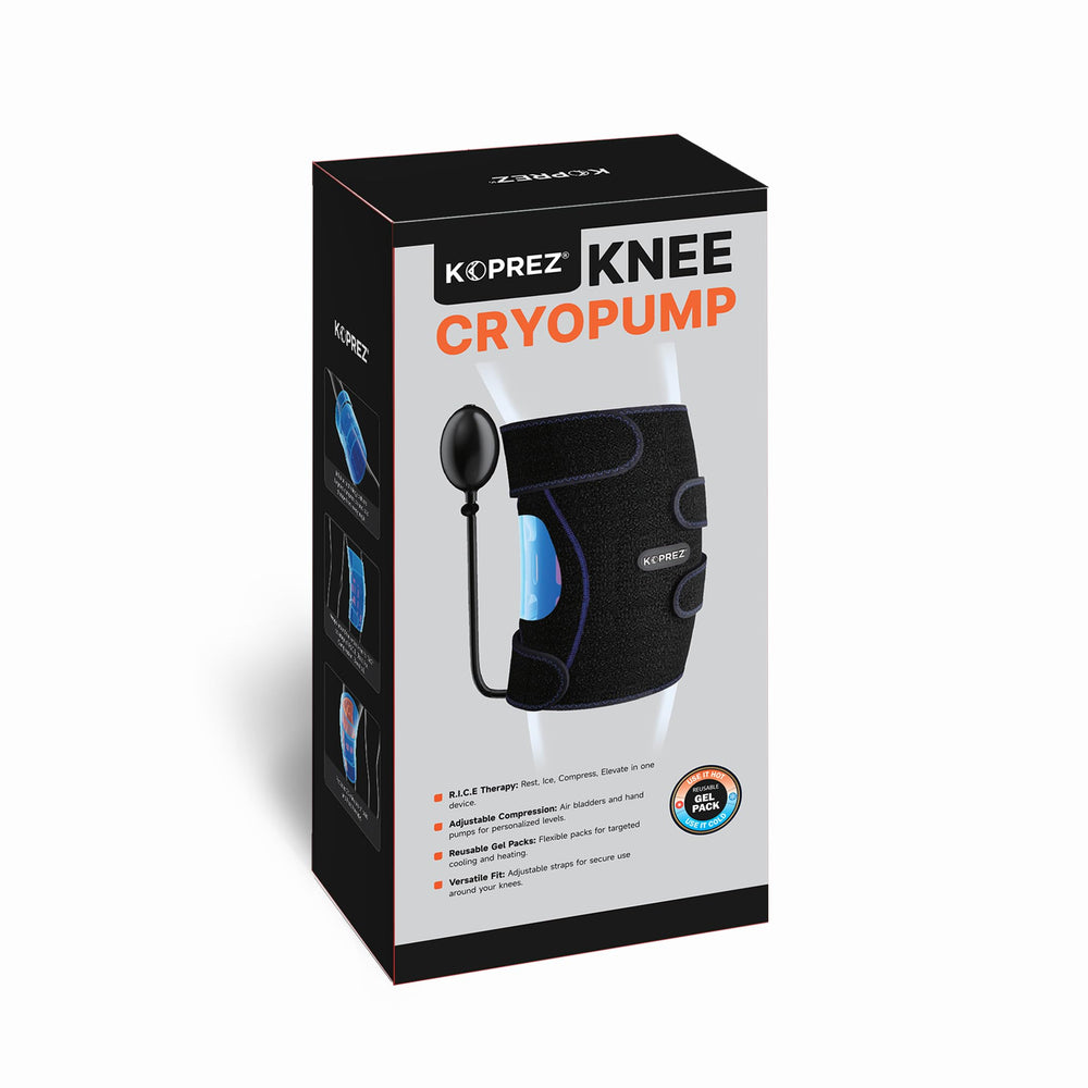 Koprez Knee CryoPump used in post-surgery recovery for comfort.