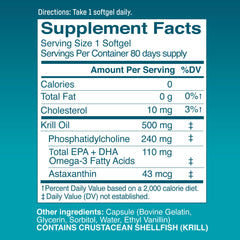 Kori Krill Excel bottle shows EPA and DHA for balanced daily intake.