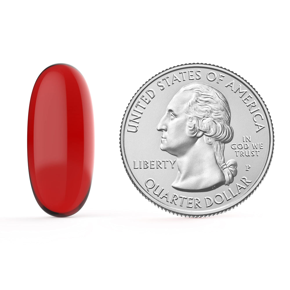 Kori Krill Oil astaxanthin-rich formula supports antioxidant-rich benefits.