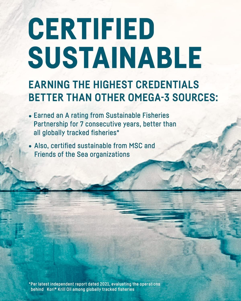 Kori Krill sustainability label highlights eco-friendly sourcing and non-GMO quality