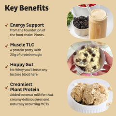 KOS vegan protein shake glass ready-to-drink, dairy-free and vegan.