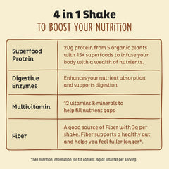 KOS vegan protein powder vanilla pour highlights smooth texture for shakes.