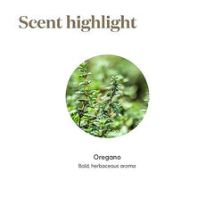 Kosher-certified label on Young Living oregano oil packaging.
