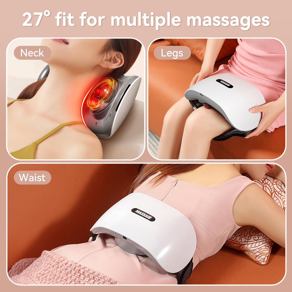 KOSTAK in-use on the abdomen showing secure fit and targeted kneading