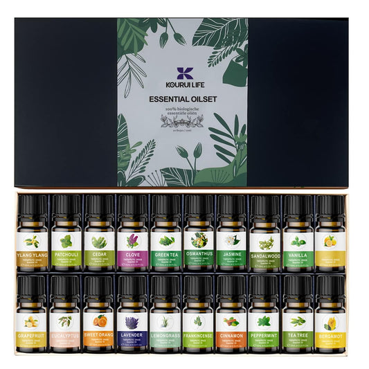 KOURUILIFE lavender oil bottle offers calming aroma for diffusers