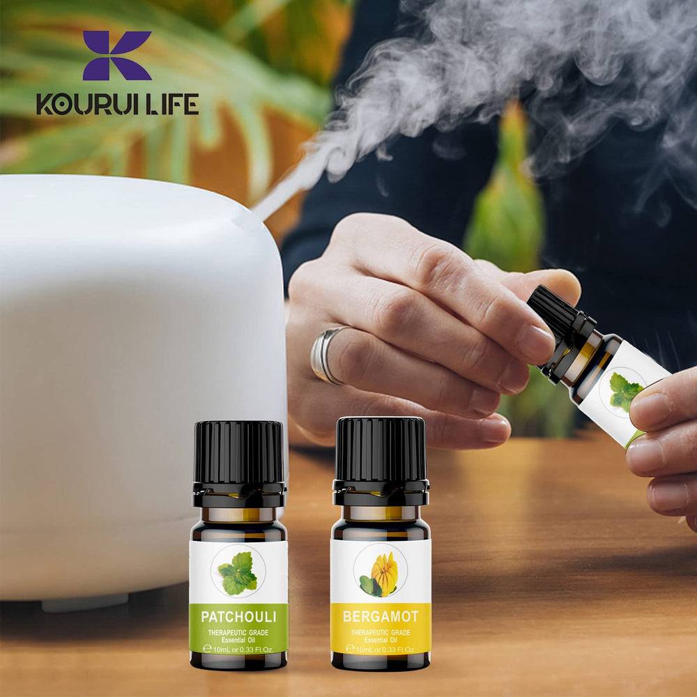 KOURUILIFE tea tree oil bottle supporting clean spaces and gentle skincare routines