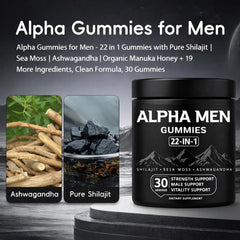 KOVGOCY Alpha Gummies for Men with Ashwagandha for balance.