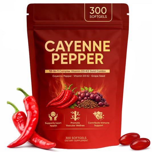 KOVGOCY cayenne softgel bottle promoting daily circulation support