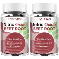 Kraftvoll Nitric Oxide Beet Root Gummies bottle for convenient daily wellness