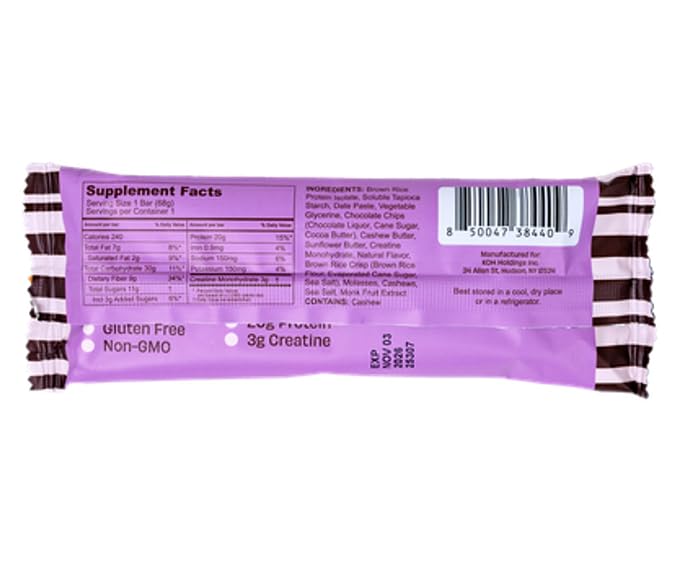 Kreatures of Habit DAILY BAR protein puffs crisp close-up