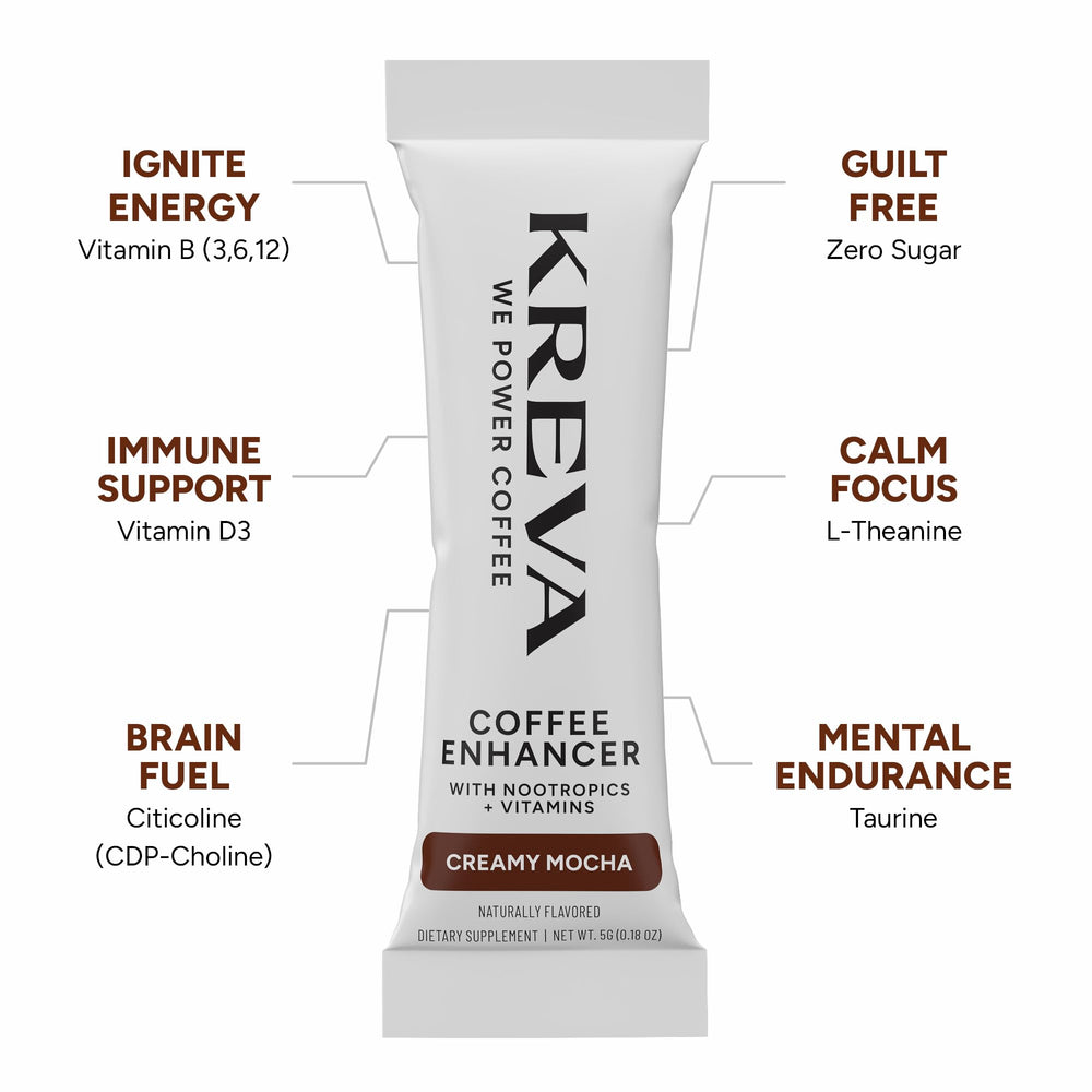 Kreva 24-stick pack convenient for home or on-the-go use.