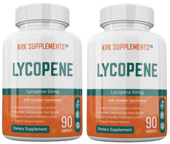 KRK Supplements Lycopene 50 mg bottle front view for daily wellness