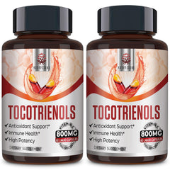Kroppssund Tocotrienol full-spectrum bottle showing 120 liquid-filled capsules for daily support.