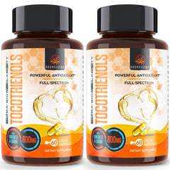 Kroppssund Tocotrienols 800mg bottle showing 120 liquid capsules for daily use