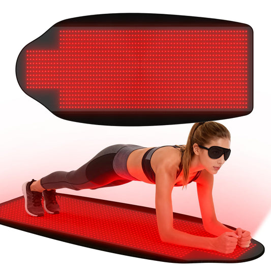 KTS Red Light Mat showing full-body coverage for versatile sessions