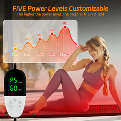 KTS Red Light Mat with three modes: constant and pulsing
