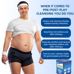 Kueysing 12-pack anal powder for convenient home cleansing.