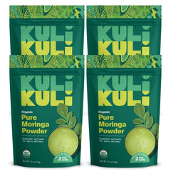 Kuli Kuli Moringa powder container boosts daily greens in your kitchen