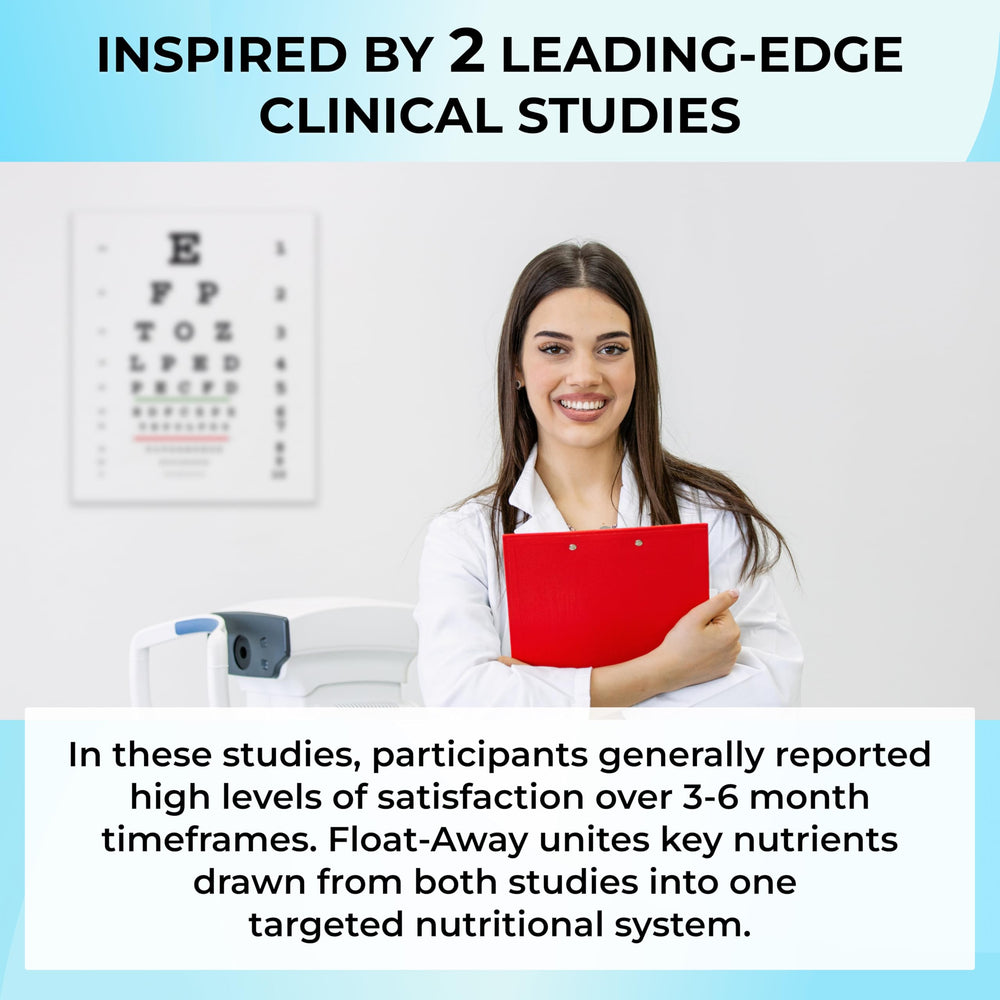 Kuratonics Float-Away capsules close-up highlighting daily eye support