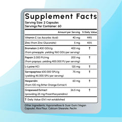 Kuratonics Float-Away ingredients blend highlighting enzyme and antioxidant components