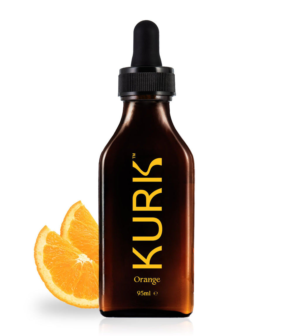 KURK Essential turmeric drops bottle showing easy daily wellness use