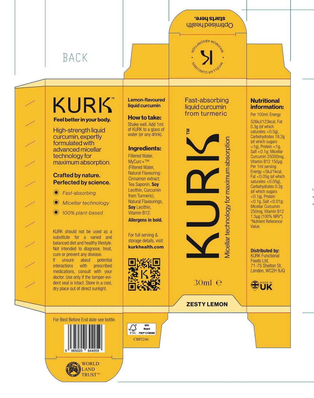Kurk Essential liquid turmeric drops—smoothly blend into drinks for wellness.
