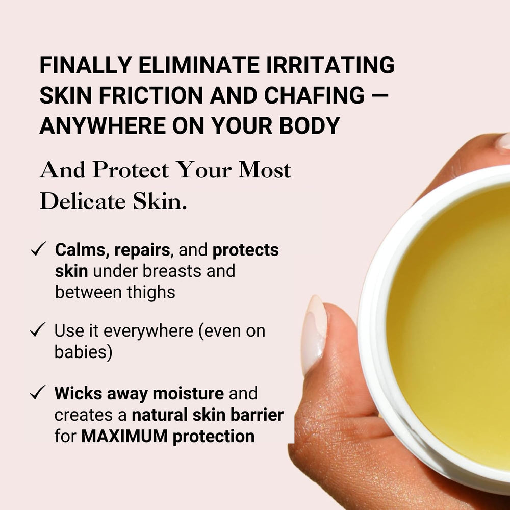 Close-up of balm being applied for comfortable daily care.