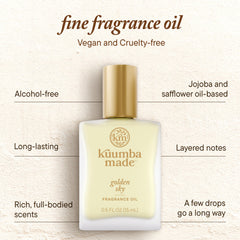 Kuumba Made Golden Sky amber and jasmine accents glow in soft light