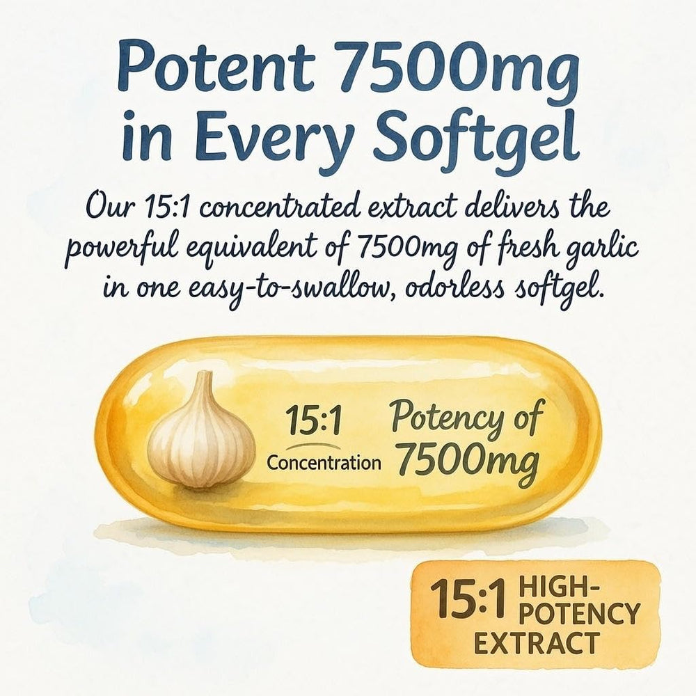 KUZEOLON odorless softgels close-up highlighting easy swallow