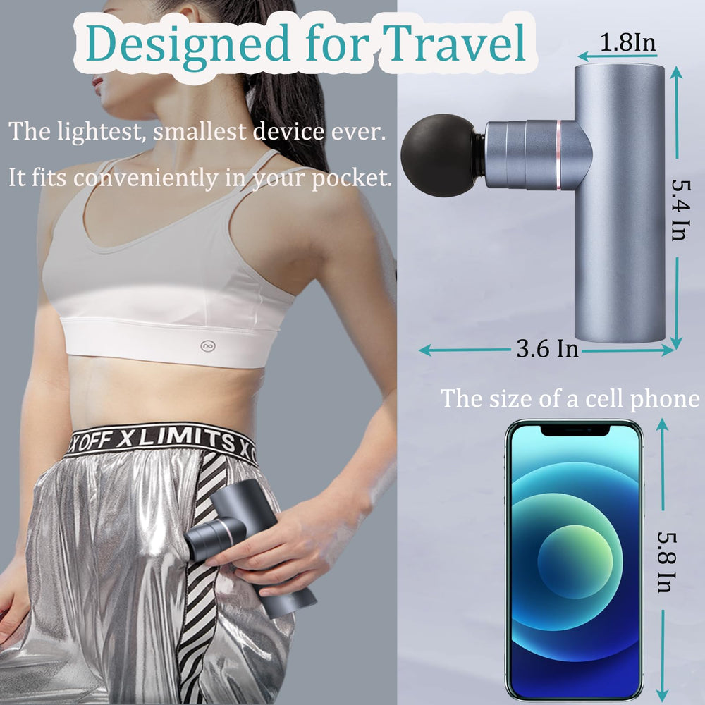 KVKID Mini massage gun compact portable design fits in bags