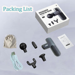 KVKID Mini Massager Gun portable design fits bags for travel-ready recovery.