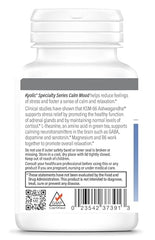 Close-up of Kyolic Calm Mood capsules, easy-to-swallow mood support.