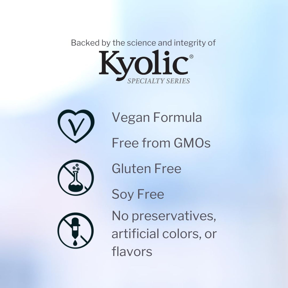 Kyolic L-Theanine and magnesium close-up indicating calming synergy.