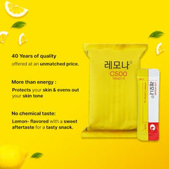 LEMONA travel-friendly packaging fits gym bag or purse.